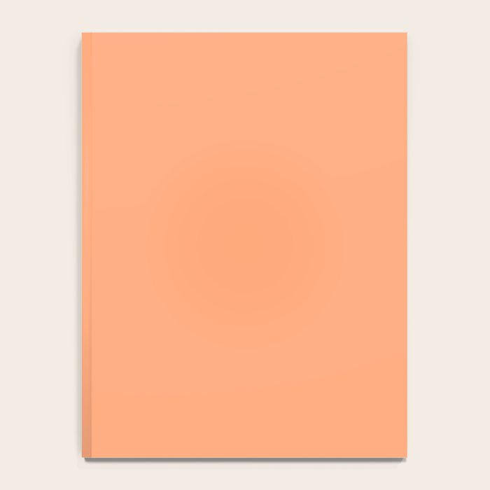 Apricot Peach Solid Color Notebook Gallery Image 4