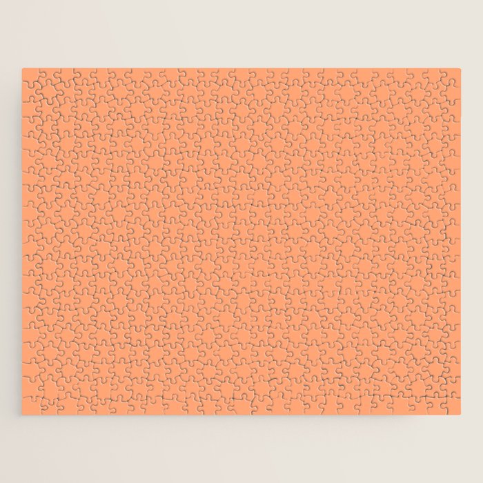 Apricot Peach Solid Color Jigsaw Puzzle Gallery Image 1