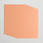 Apricot Peach Solid Color Wrapping Paper Gallery Image 3