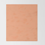 Apricot Peach Solid Color Throw Blanket Gallery Image 2