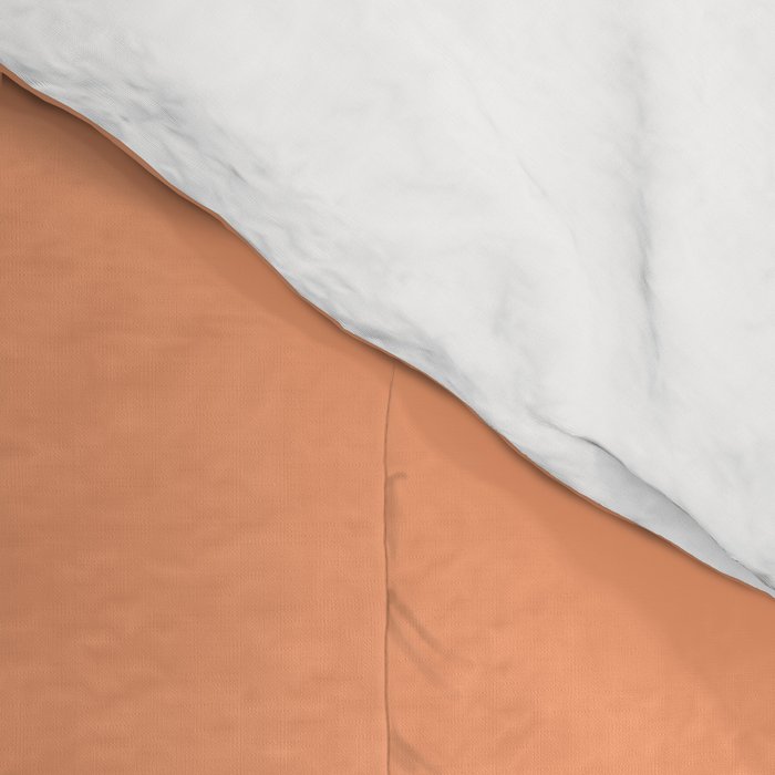 Apricot Peach Solid Color Comforter Gallery Image 4