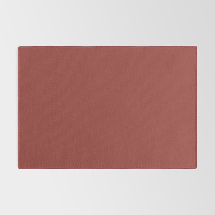 Solid Rust Rug Gallery Image 2