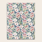 Birds in lush night garden flowers Notebook Gallery Image 4