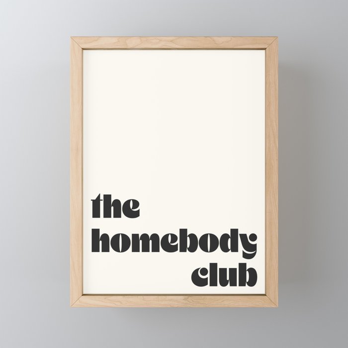 "the homebody club" Mini Art Print Gallery Image 1