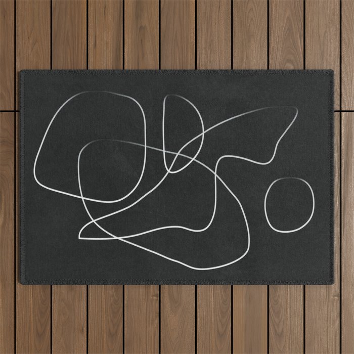 Abstract Line IV Outdoor Rug Gallery Image 1