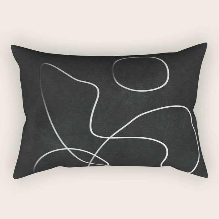 Abstract Line IV Rectangular Pillow Gallery Image 1