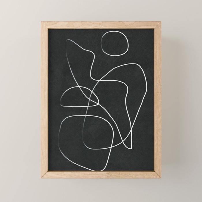 Abstract Line IV Mini Art Print Gallery Image 1