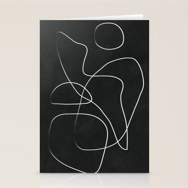 Abstract Line IV Stationery Card Gallery Image 2