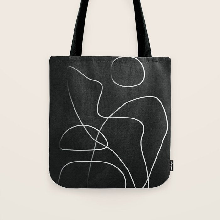 Abstract Line IV Tote Bag Gallery Image 1