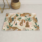 Serval cat abstract nature Rug Gallery Image 1