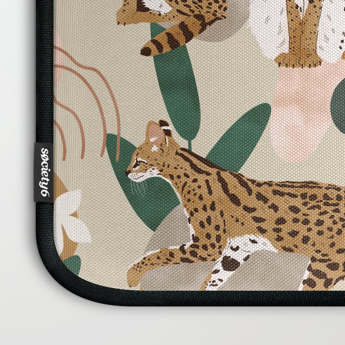Serval cat abstract nature Laptop Sleeve Gallery Image 3