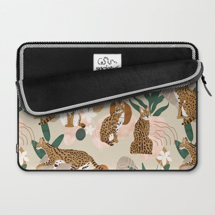 Serval cat abstract nature Laptop Sleeve Gallery Image 2