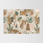 Serval cat abstract nature Rug Gallery Image 2
