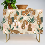 Serval cat abstract nature Credenza Gallery Image 1