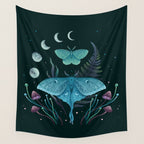 Luna and Emerald Wall Tapestry Gallery Image 4