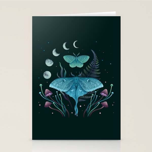 Luna and Emerald Stationery Card Gallery Image 2