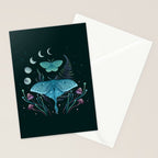Luna and Emerald Stationery Card Gallery Image 2
