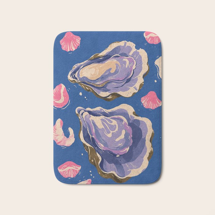 Oceanic Life - Oyster Bath Mat Gallery Image 1