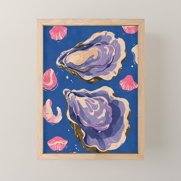 Oceanic Life - Oyster Mini Art Print Gallery Image 1