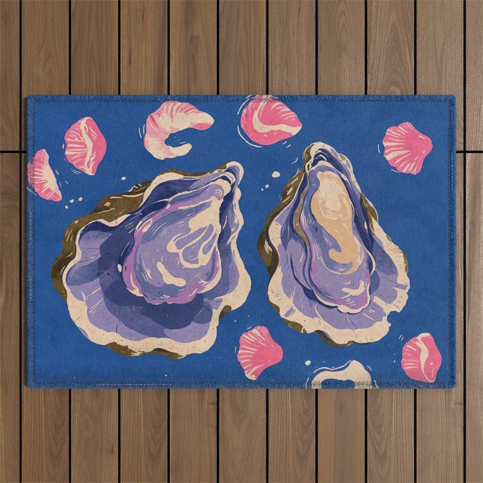 Oceanic Life - Oyster Outdoor Rug Gallery Image 1