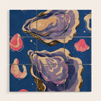 Oceanic Life - Oyster Wood Wall Art Gallery Image 1