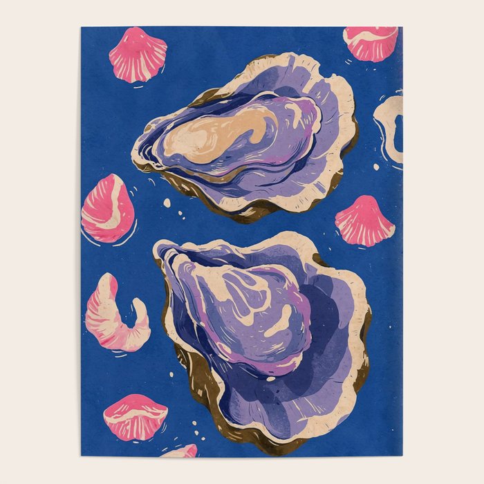 Oceanic Life - Oyster Poster Gallery Image 4