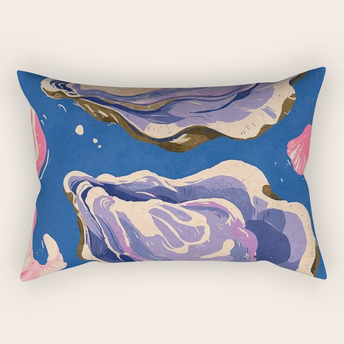 Oceanic Life - Oyster Rectangular Pillow Gallery Image 1