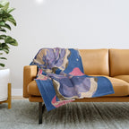 Oceanic Life - Oyster Throw Blanket Gallery Image 1