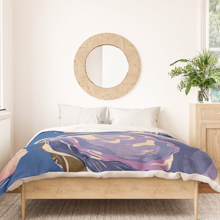 Oceanic Life - Oyster Duvet Cover Gallery Image 3