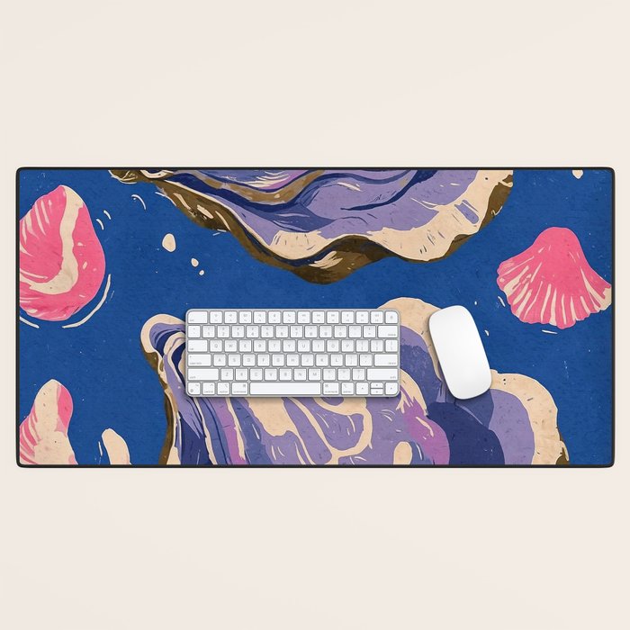 Oceanic Life - Oyster Desk Mat Gallery Image 1