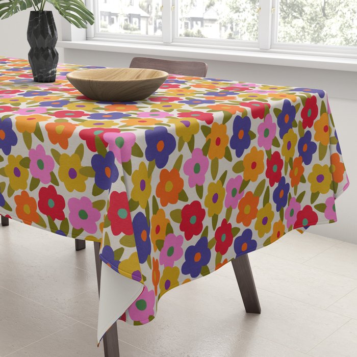 Tiny Flower Pattern #1 Tablecloth Gallery Image 3