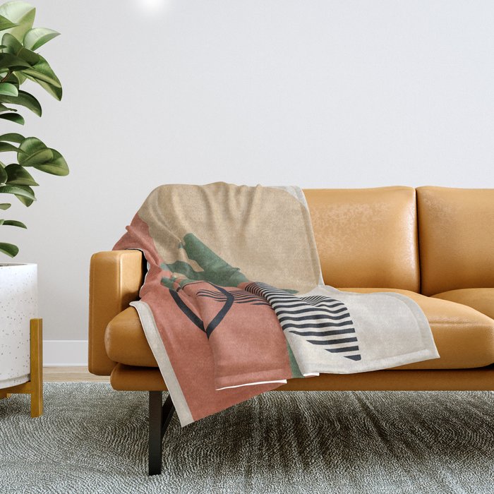 Nature Geometry I Throw Blanket Gallery Image 1