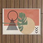 Nature Geometry I Outdoor Rug Gallery Image 1
