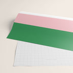 Mixed Stripe Pattern in Green, Pink, and White Wrapping Paper Gallery Image 2