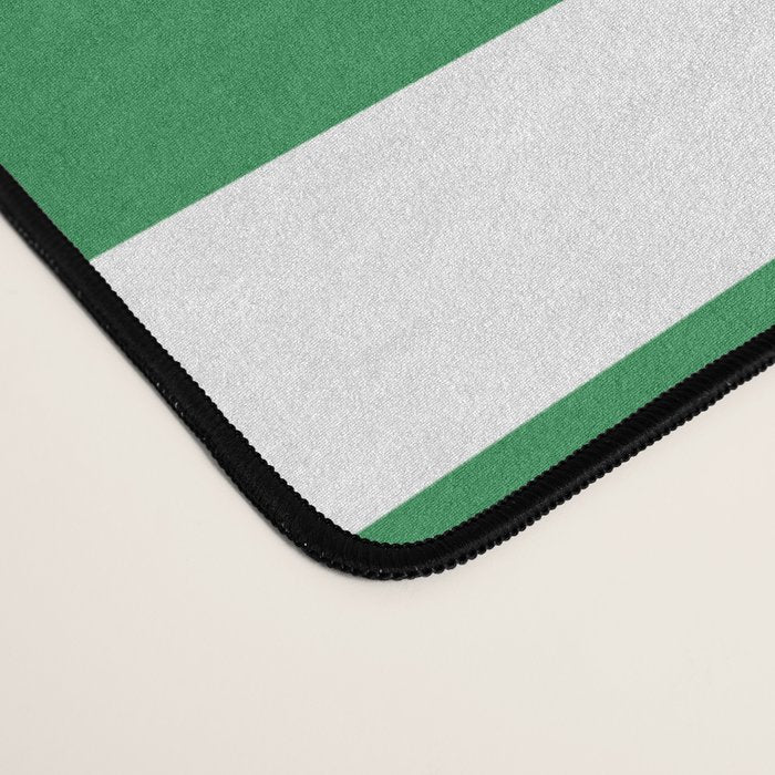Mixed Stripe Pattern in Green, Pink, and White Desk Mat Gallery Image 4