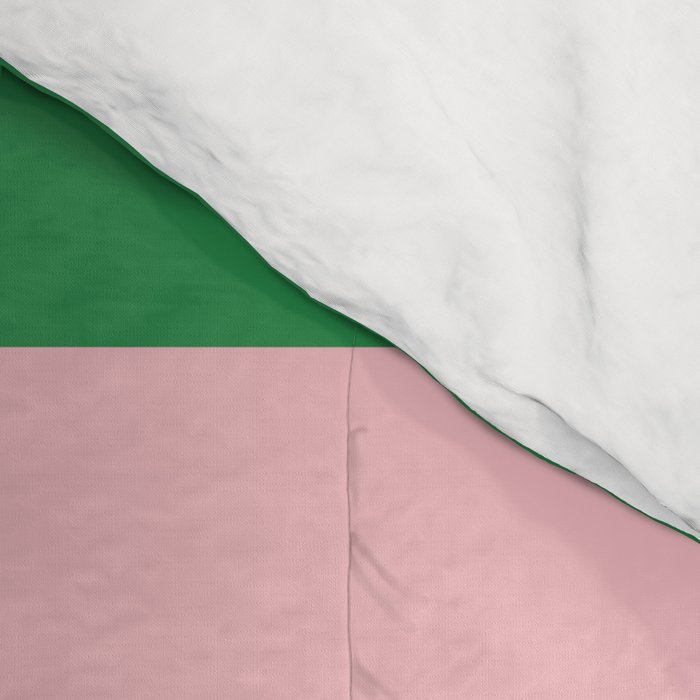 Mixed Stripe Pattern in Green, Pink, and White Comforter Gallery Image 4