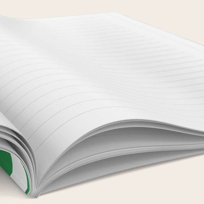 Mixed Stripe Pattern in Green, Pink, and White Notebook Gallery Image 2