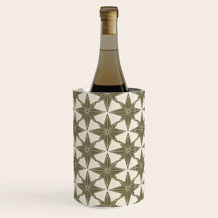 Green Paper Stars Large Wine Chiller Gallery Image 2