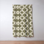 Green Paper Stars Large Window Curtain Gallery Image 3