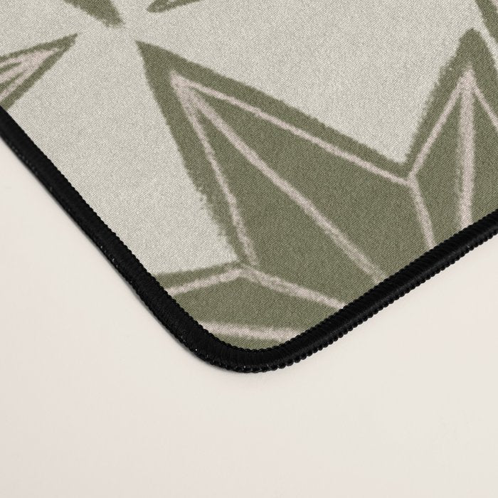 Green Paper Stars Large Desk Mat Gallery Image 4