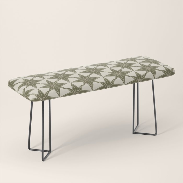 Green Paper Stars Large Bench Gallery Image 1