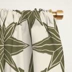 Green Paper Stars Large Window Curtain Gallery Image 2