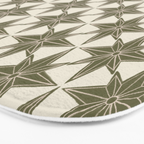 Green Paper Stars Large Bath Mat Gallery Image 3