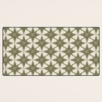 Green Paper Stars Large Desk Mat Gallery Image 3