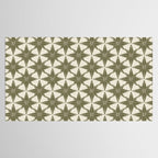 Green Paper Stars Large Tablecloth Gallery Image 2