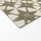 Green Paper Stars Large Welcome Mat Gallery Image 2