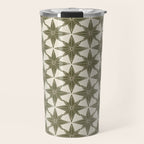 Green Paper Stars Large Travel Mug Gallery Image 1