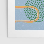Abstract Fields in Blue-Grey & Green Poster Gallery Image 3