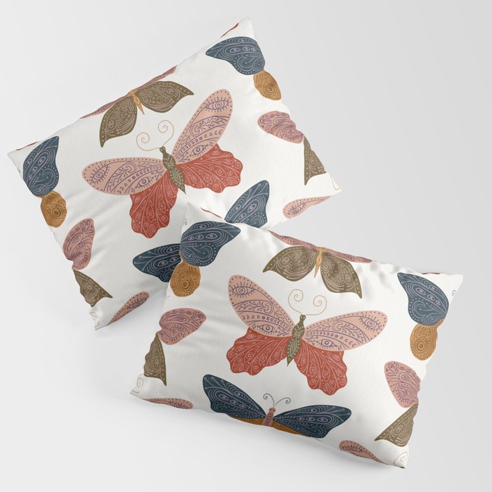 Tattooed Butterflies - Desert Pillow Sham Gallery Image 1