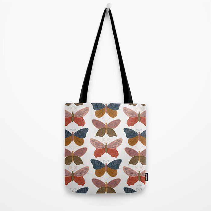 Tattooed Butterflies - Desert Tote Bag Gallery Image 2